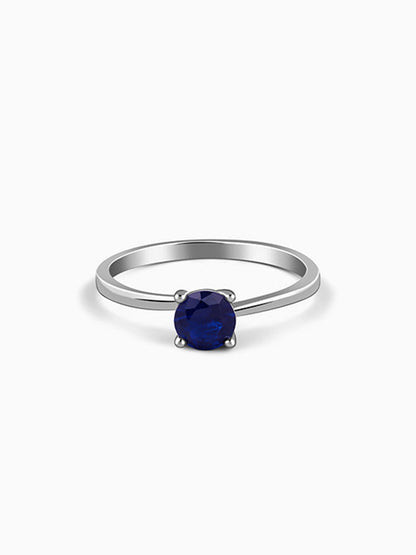 Silver Midnight Azure Ring (Size 12)