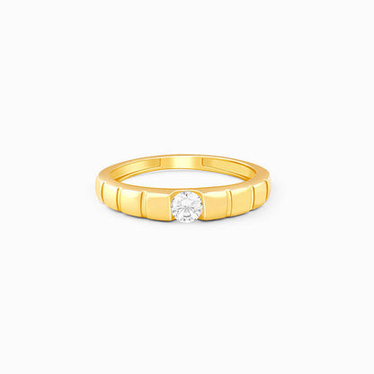 Golden Signature Stone Ring For Him