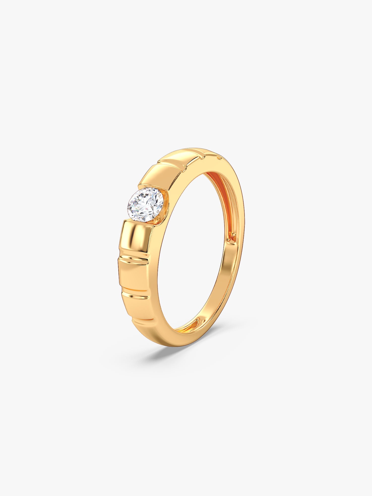 Golden Signature Stone Ring For Him