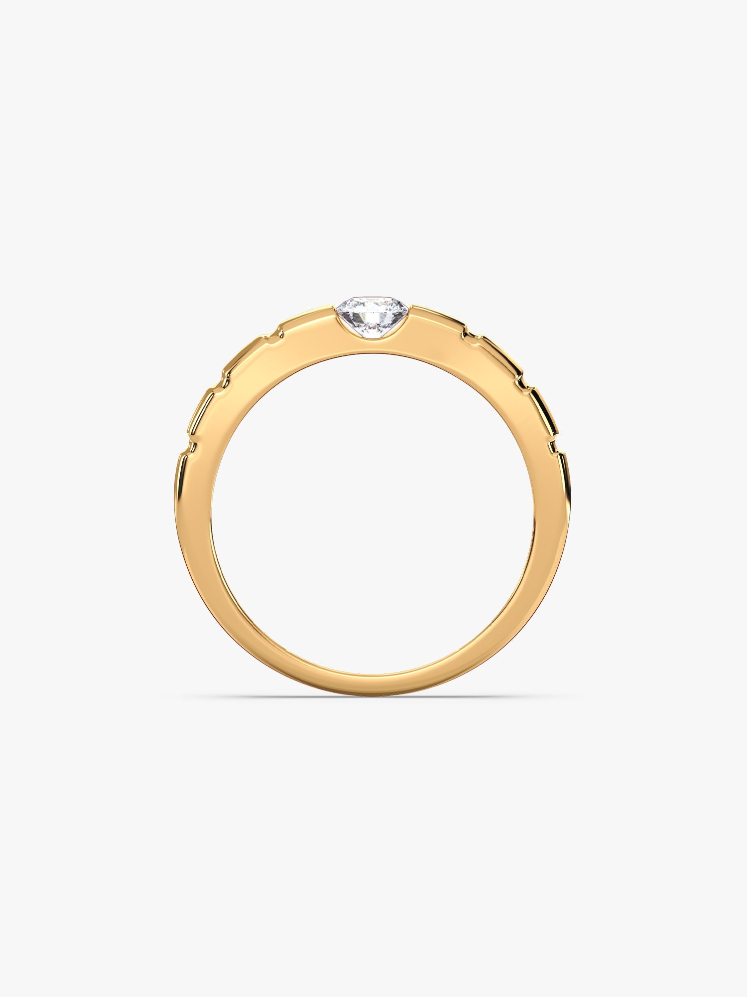 Golden Signature Stone Ring For Him