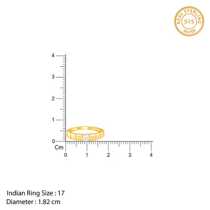 Golden Signature Stone Ring For Him