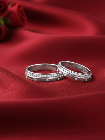 Silver Match Made Couple Band
