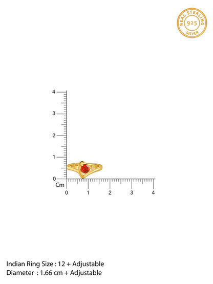 Golden Heartbeat Ring