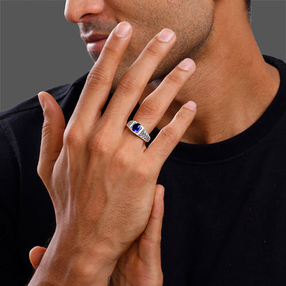 Silver Midnight Royalty Ring For Him