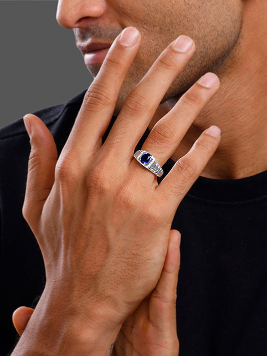 Silver Midnight Royalty Ring For Him