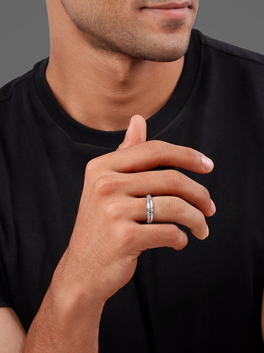 Silver Dapper Ring For Him