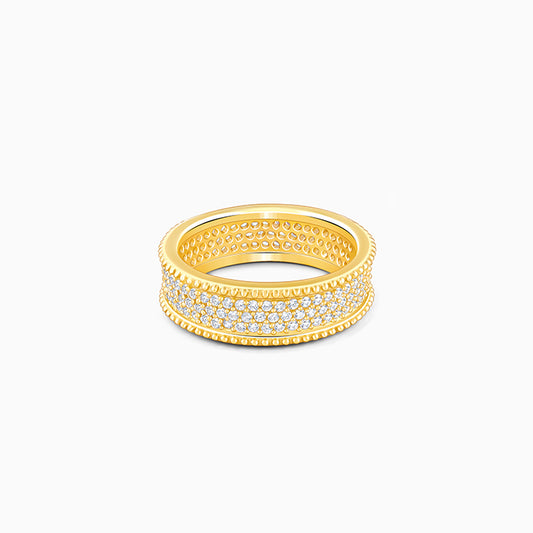 Golden Bold Edge Ring For Him