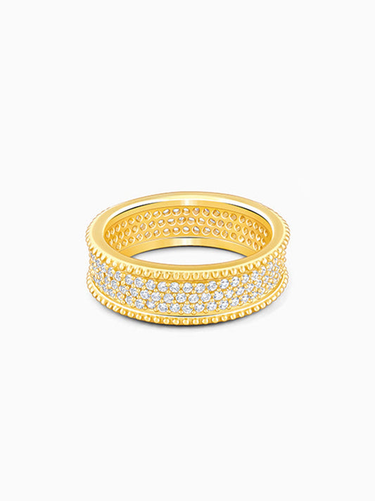 Golden Bold Edge Ring For Him