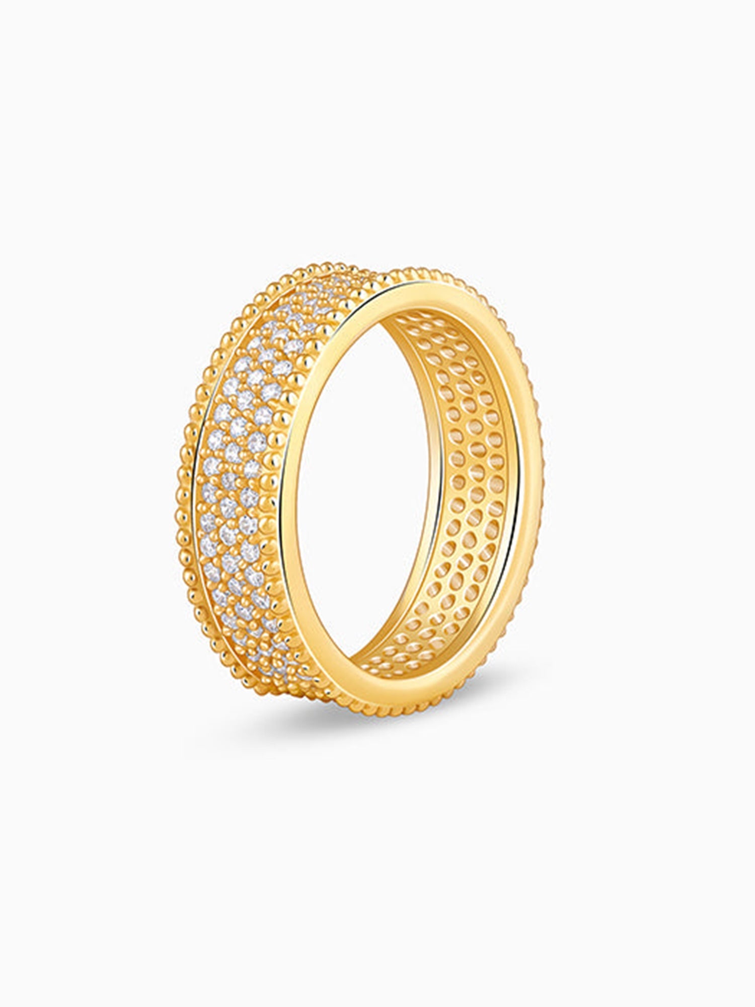 Golden Bold Edge Ring For Him