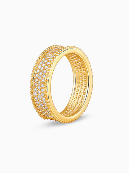 Golden Bold Edge Ring For Him