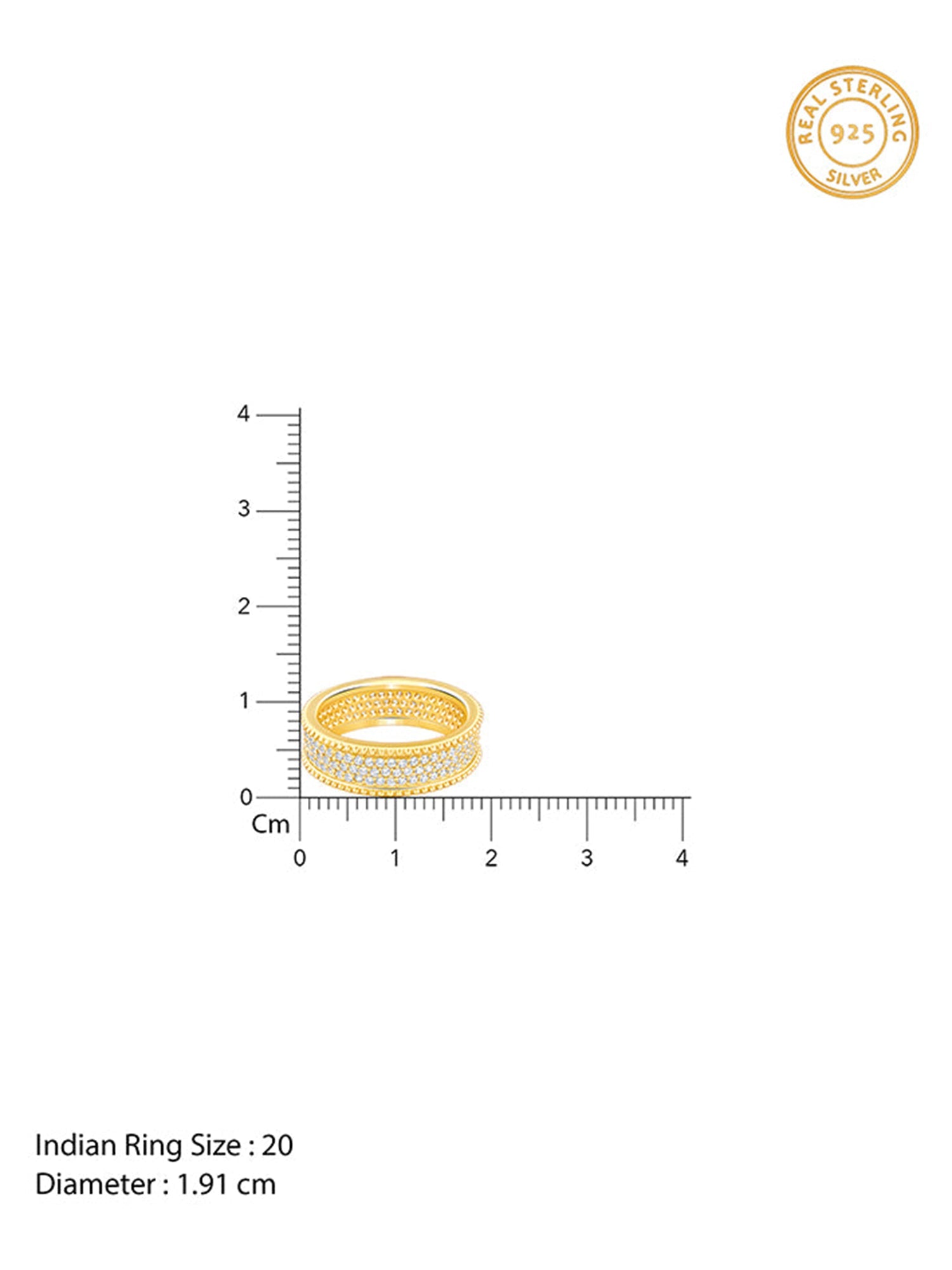 Golden Bold Edge Ring For Him