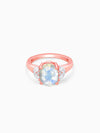 Rose Gold Elegance Moonstone Ring