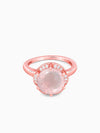 Rose Gold Bloom Rose Quartz Ring