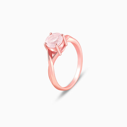 Rose Gold Rose Quartz Ring