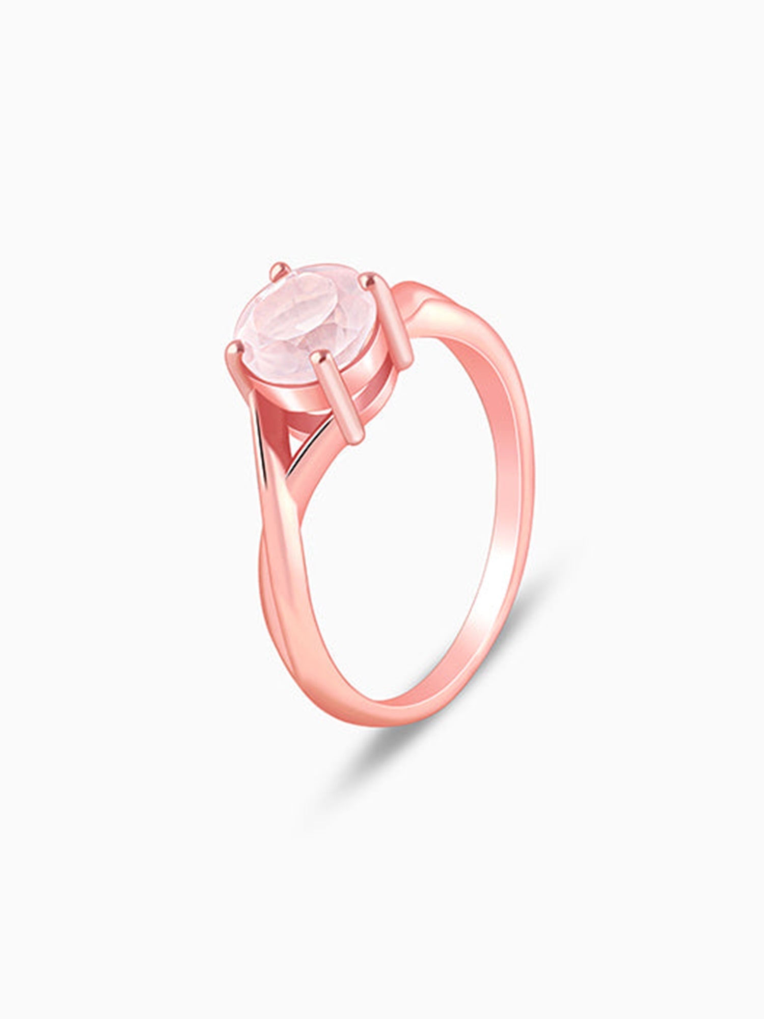 Rose Gold Rose Quartz Ring