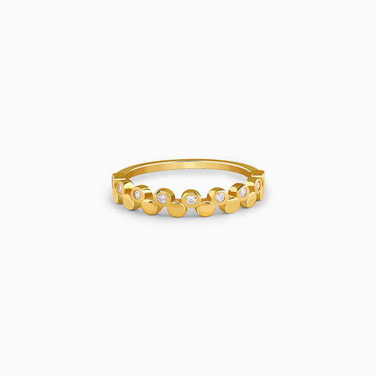 Golden Urban Loop Ring