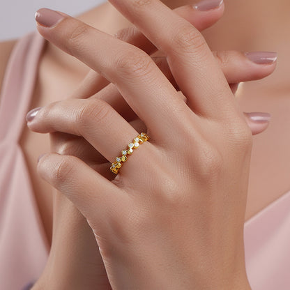 Golden Urban Loop Ring