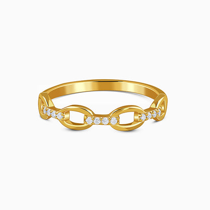 Golden Sunlit Petals Ring