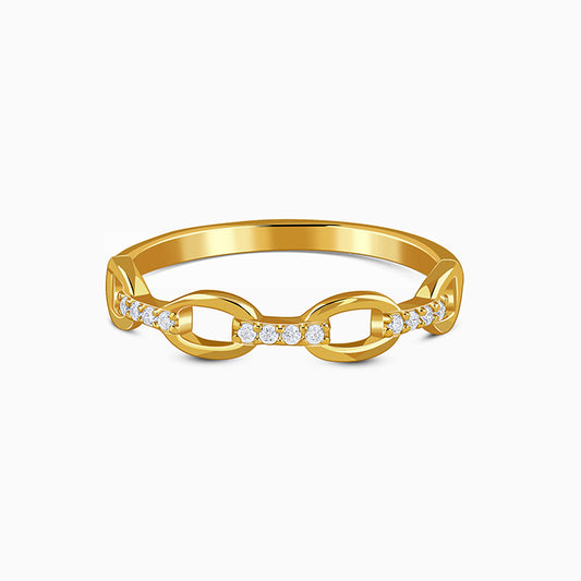 Golden Sunlit Petals Ring