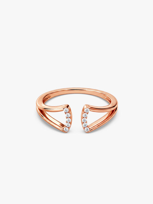 Rose Gold Regal Apex Ring