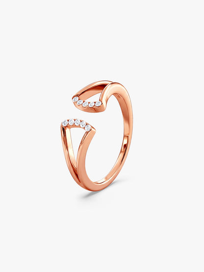 Rose Gold Regal Apex Ring