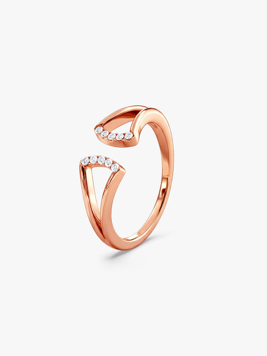 Rose Gold Regal Apex Ring