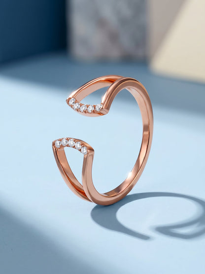 Rose Gold Regal Apex Ring
