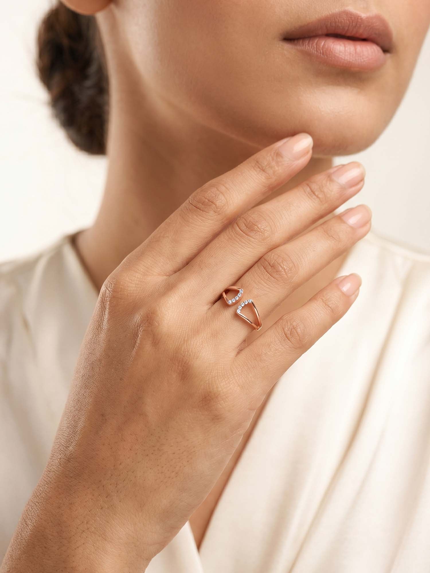 Rose Gold Regal Apex Ring