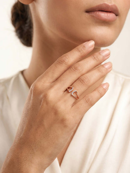 Rose Gold Regal Apex Ring