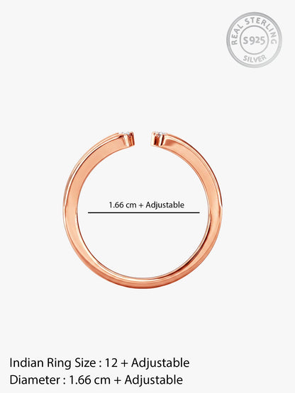 Rose Gold Regal Apex Ring