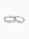 Silver Meant to Be Couple Rings