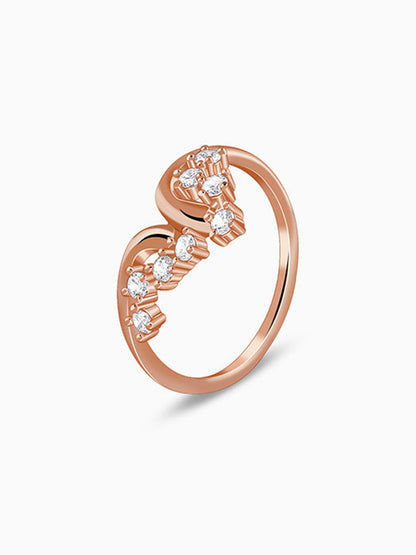 Rose Gold Falling Ring