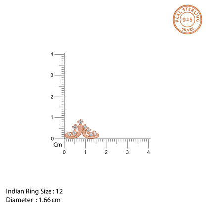 Rose Gold Falling Ring