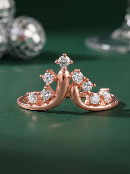 Rose Gold Falling Ring