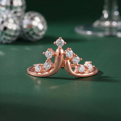 Rose Gold Falling Ring