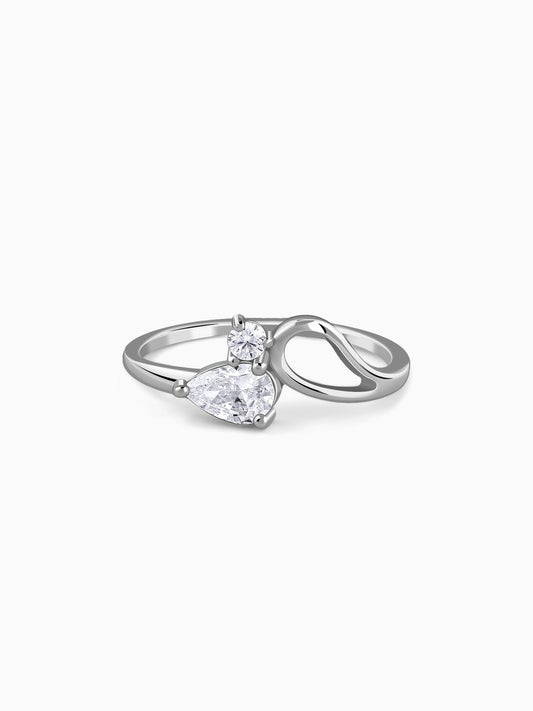 Silver Lean On Ring