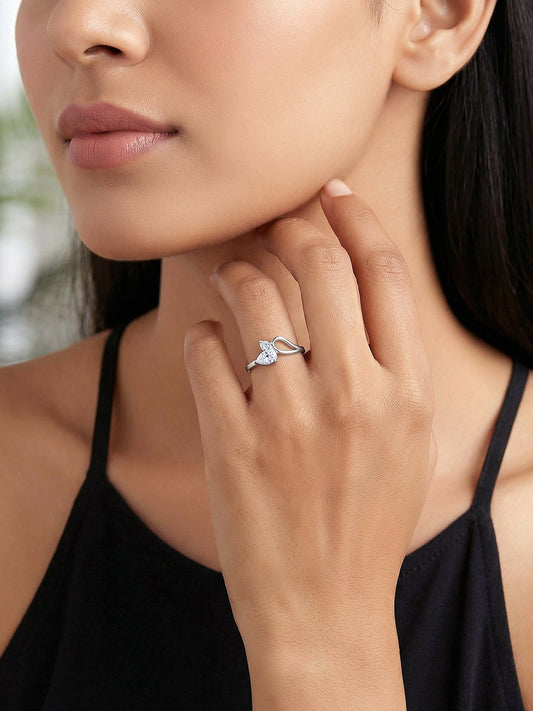 Silver Lean On Ring