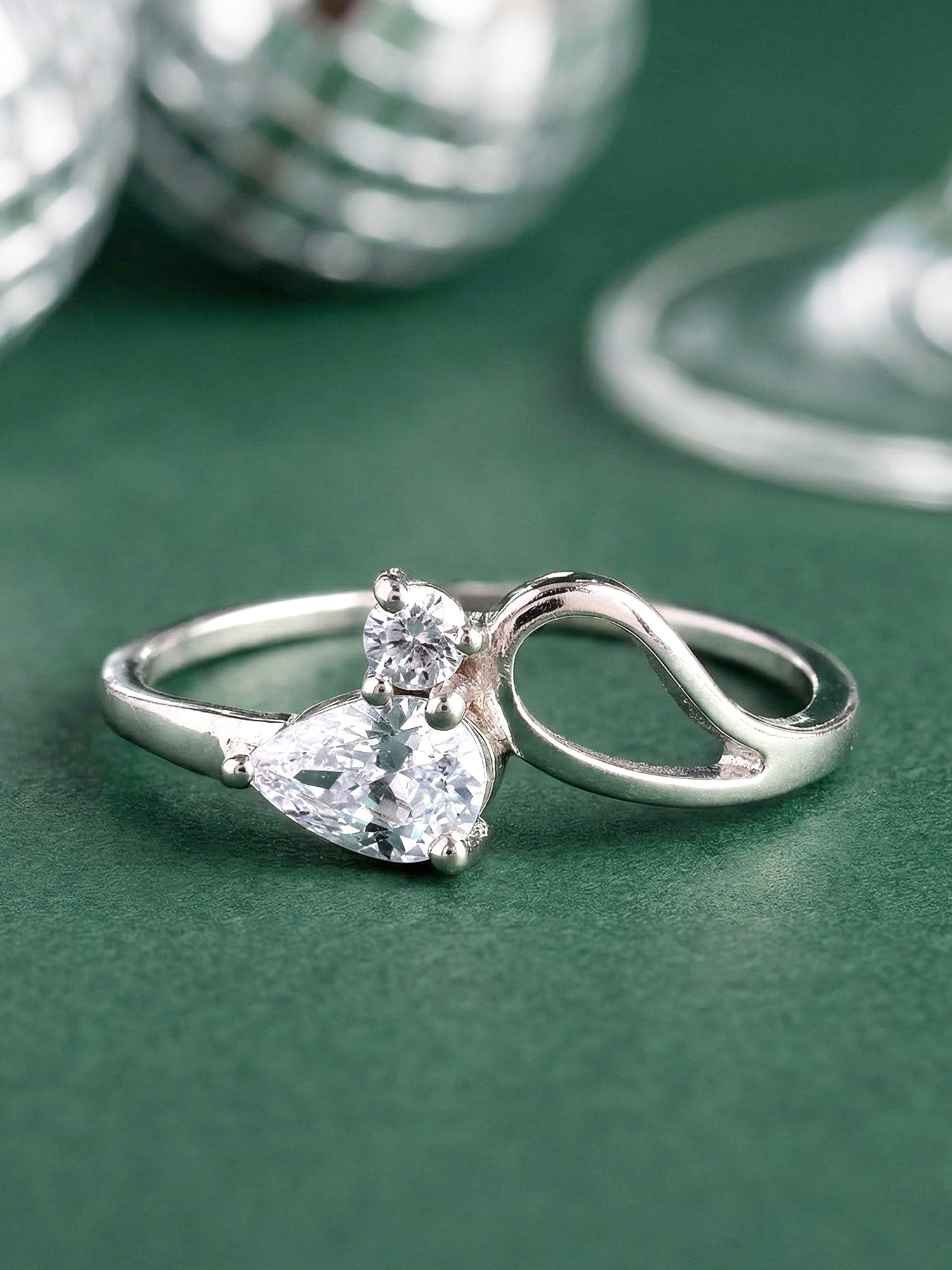 Silver Lean On Ring