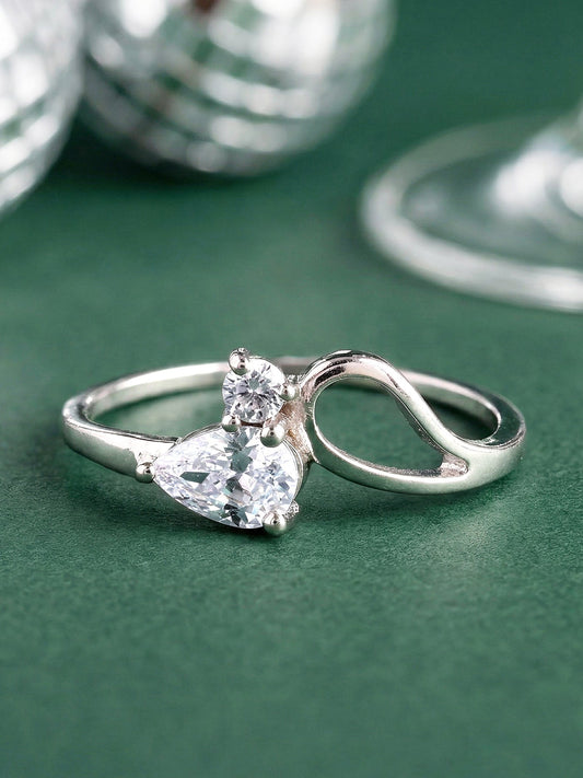 Silver Lean On Ring