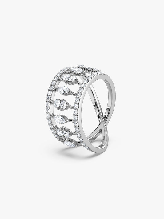 Silver Uptown Funk Ring