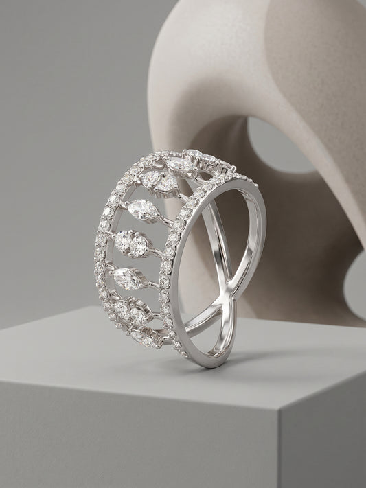 Silver Uptown Funk Ring