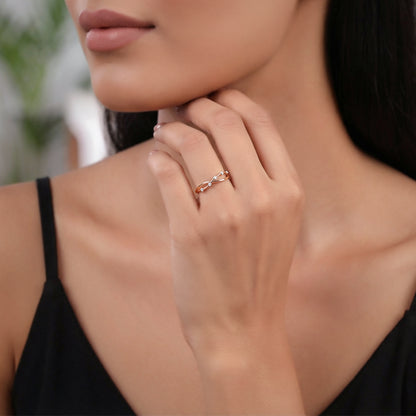 Rose Gold Everlasting Love Ring