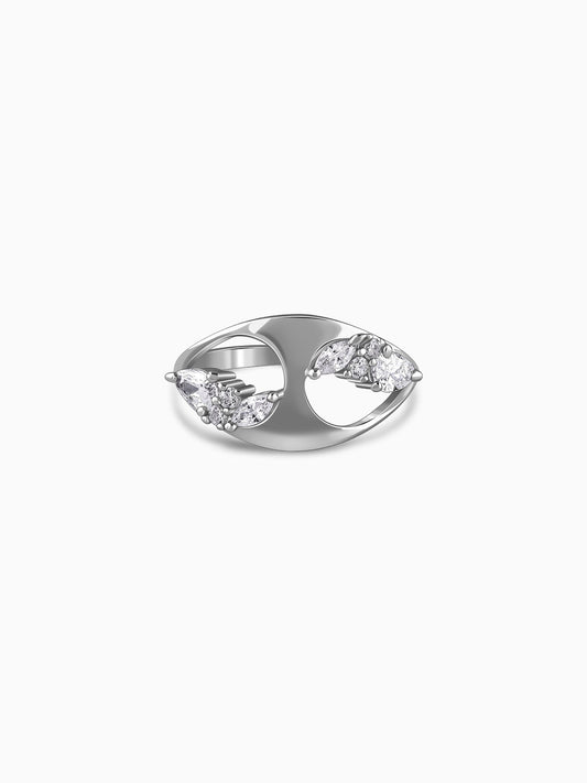 Silver Stayin' Alive Ring