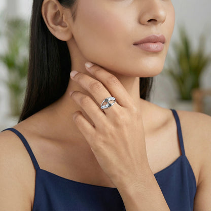 Silver Stayin' Alive Ring