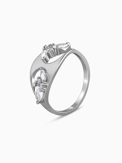 Silver Stayin' Alive Ring
