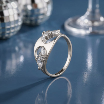 Silver Stayin' Alive Ring