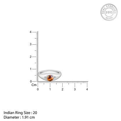 Silver Tiger Eye Ring For Him