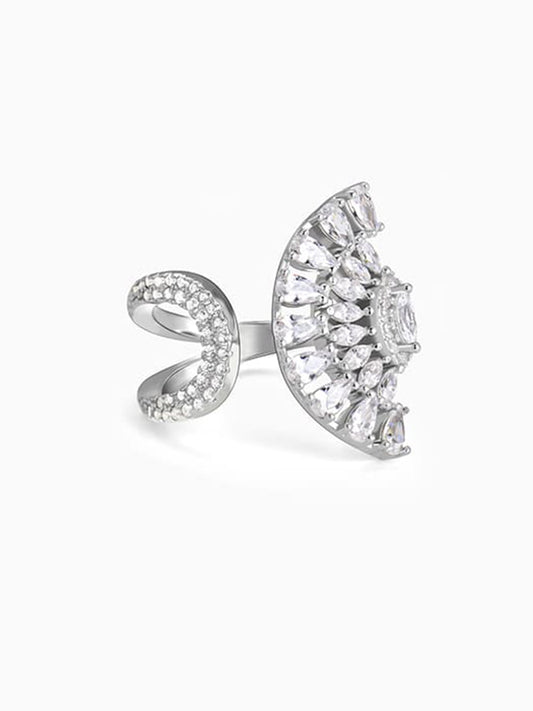 Silver Peacock Heritage Ring