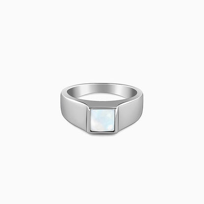 Silver Trend Moonstone Ring For Him