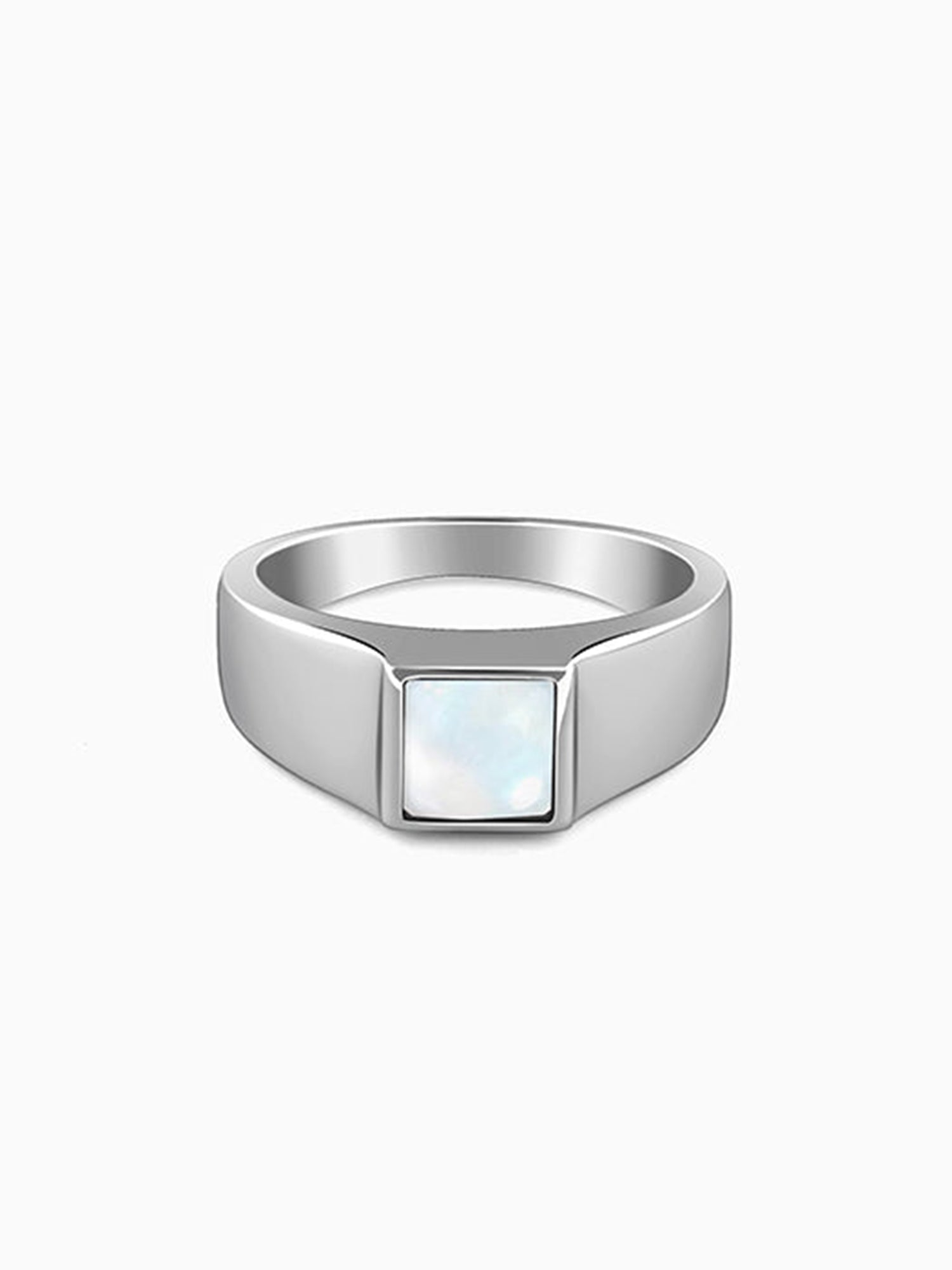 Silver Trend Moonstone Ring For Him